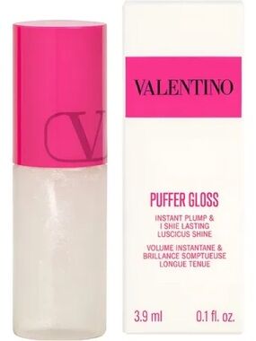 Valentino Puffer Gloss — Clear Glitter 00R -Size 02fl oz